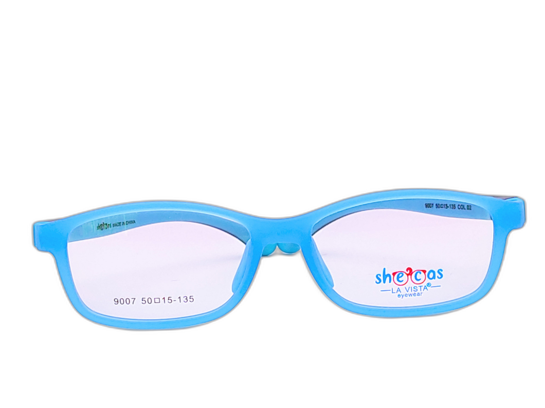 Shecas  - Rectangle - Baby Blue * Black - 9007 - Color : 02