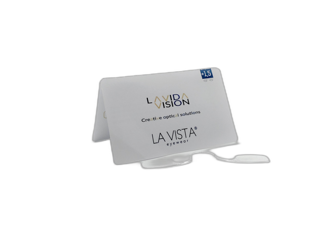 La Vista Eye Wear - Reading Glasses - Col. Transparent - Prescription Power +1.5