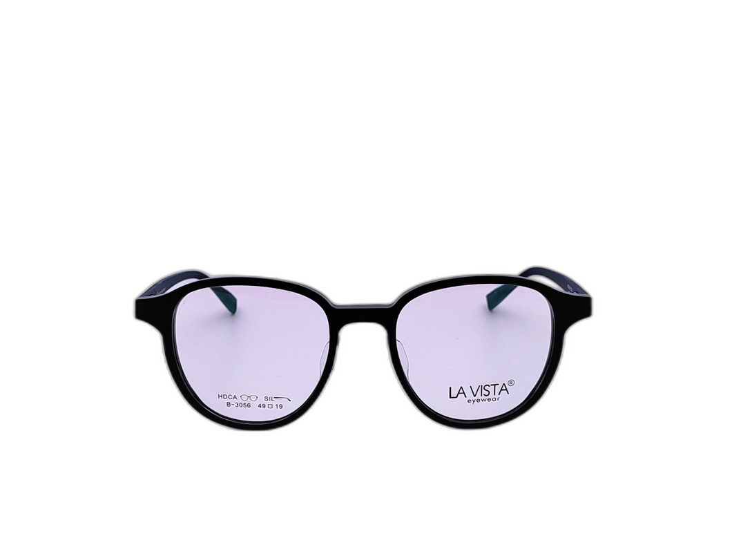 La Vista Eye Wear - Round  - Black * Blue - Mod : B-3056 - Col : C1