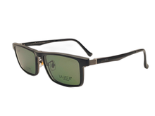 Load image into Gallery viewer, La Vista Eye Wear Clip on-Rectangle-Black-Tj - 8209
