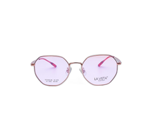 Load image into Gallery viewer, La Vista Eye Wear - Hexagonal - Red * Rose Gold - Mod : FC-3021 - Col : C5-1
