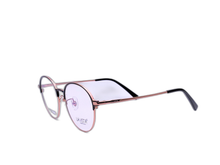 Load image into Gallery viewer, La Vista Eye Wear - Round - Black * Rose Gold - Mod : FC-3014 - Col : C3-1
