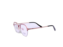 Load image into Gallery viewer, La Vista Eye Wear-Rounded Hexagonal -Red * Rose Gold-Mod : FC-3013-Col : C5
