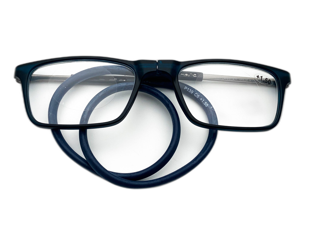 La Vista Eye Wear-Click Reading Glasses-Mod. P 139 Col.6-Available Prescription Power- +1.0 , +1.5 , +2.0 , +2.5 , +3.0