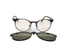 Load image into Gallery viewer, La Vista Eye Wear Clip on-Round-Black-Mod : Tj - 8210 - Color : 01
