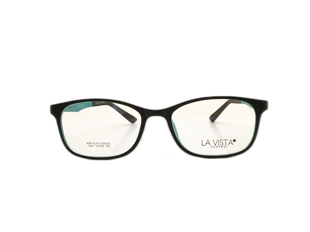 La  Vista Eye Wear-Square-Black-Mod : 7361 - Color : 08
