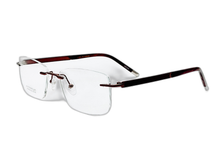 Load image into Gallery viewer, La  Vista Eye Wear-Titanium-Square-Brown-St-9103
