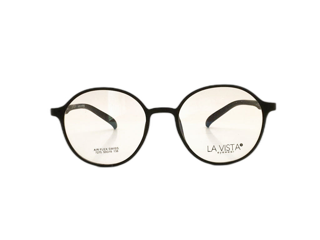 La  Vista Eye Wear-Round-Black-Mod : 7275 - Color : 01
