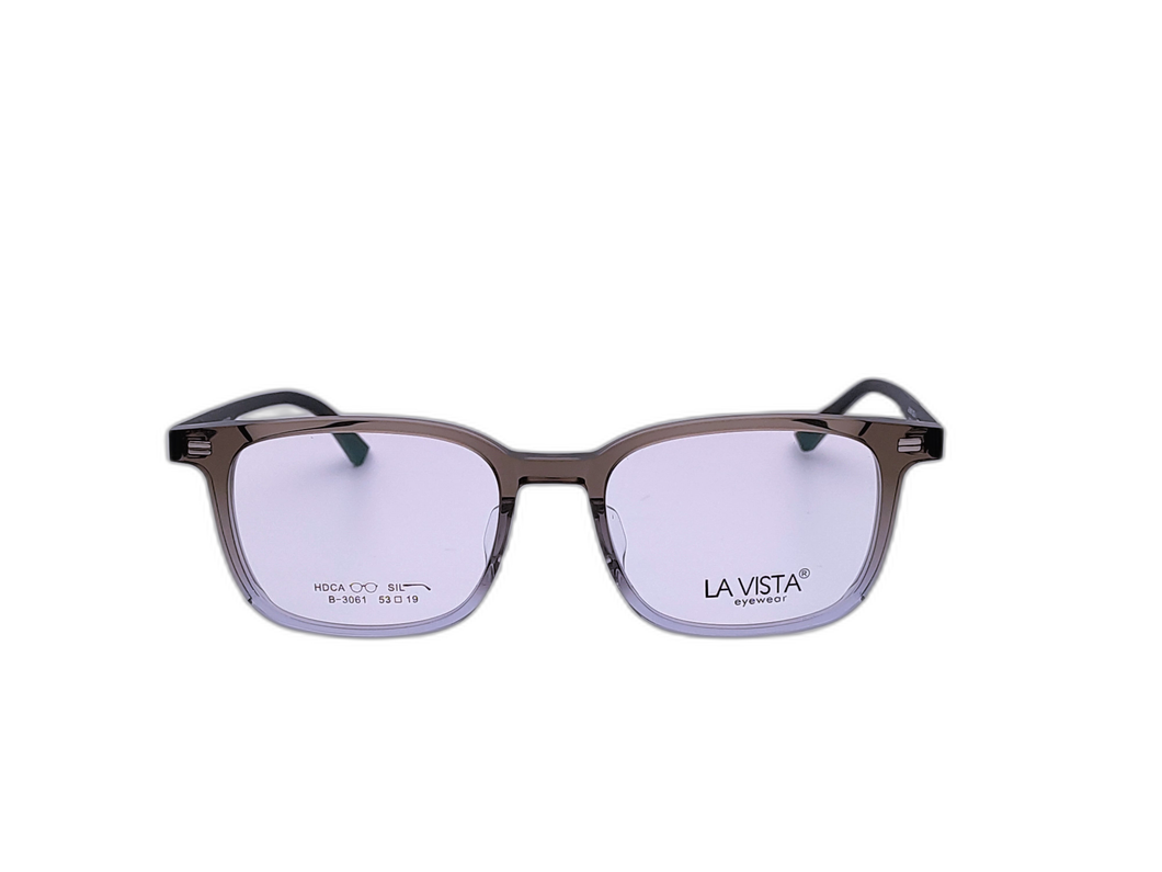 La Vista Eye Wear - Square - Gradient Brown * Gray - Mod : B-3061 - Col : C4