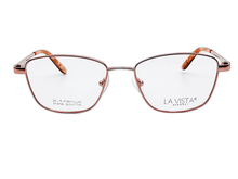 Load image into Gallery viewer, La  Vista Eye Wear-Titanium- Square-Brown-St-8736
