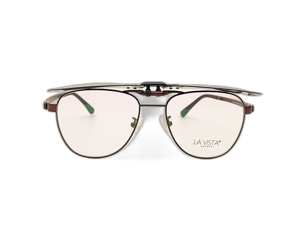 La Vista Eye Wear Clip on-Way fear-Black-A-6236