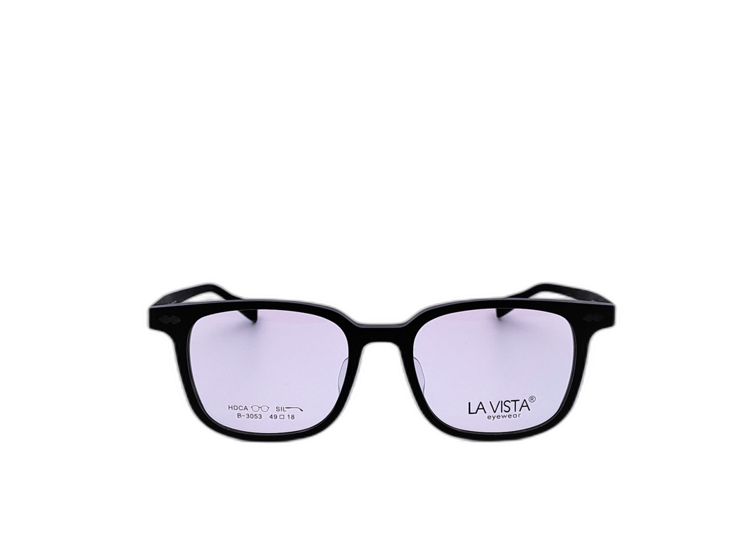 La Vista Eye Wear - Square  - Black - Mod : B-3053 - Col : C2