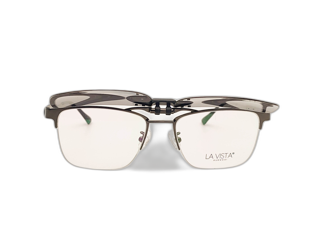 La Vista Eye Wear Clip on-Square-Brown-A-6231