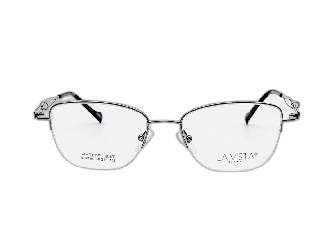 La  Vista Eye Wear-Titanium- Square-Purple-St-8756
