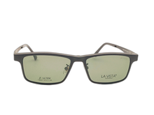 Load image into Gallery viewer, La Vista Eye Wear Clip on-Square-Black-Mod : Tj - 8207 - Color : 01
