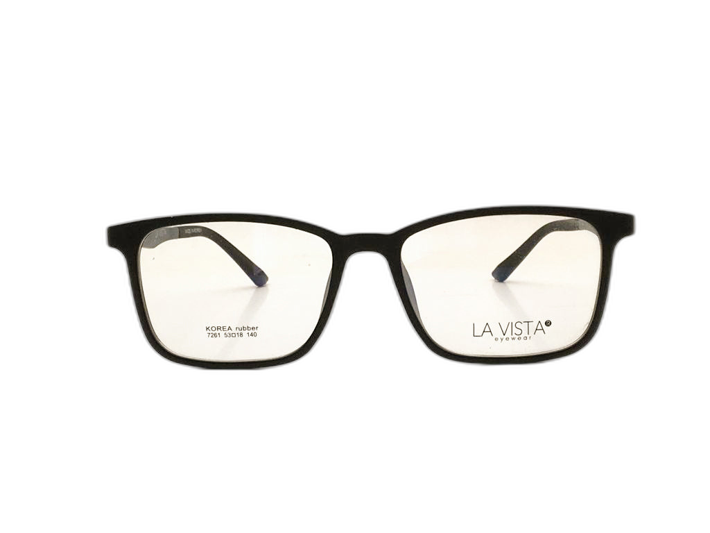 La  Vista Eye Wear-Square-Black-Mod : 7261 - Color : 02