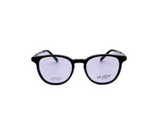 Load image into Gallery viewer, La Vista Eye Wear - Round  - Black * Silver - Mod : B-3033 - Col : C3
