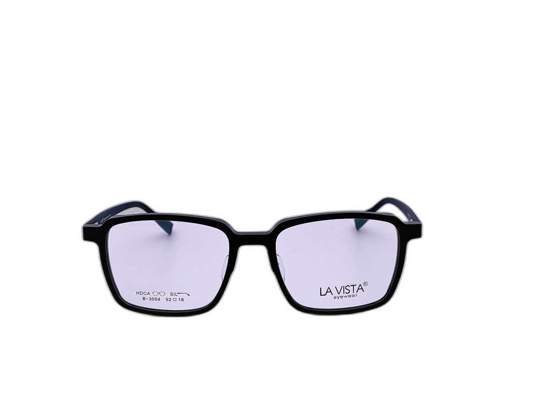La Vista Eye Wear - Square  - Black * Blue - Mod : B-3054 - Col : C1