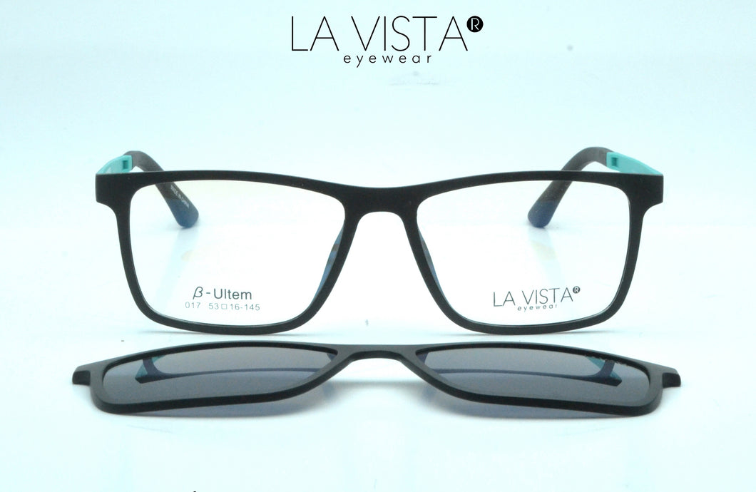 La Vista Eye Wear Clip on-Rectangle-Mod: 017