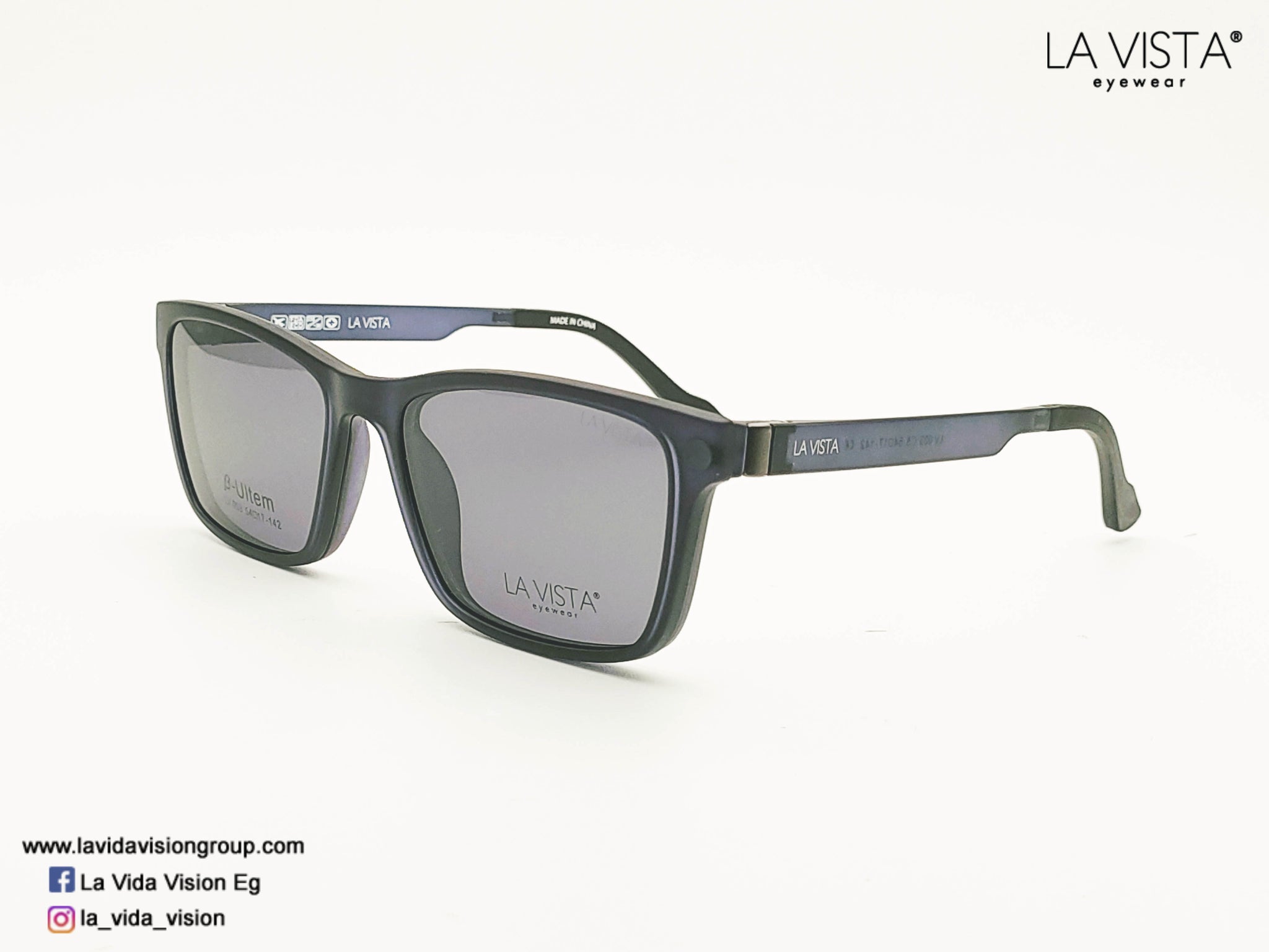 La Vista Eye Wear Clip on-Square-Gray-Mod : LV 005 - Color : 03 –  lavidavision